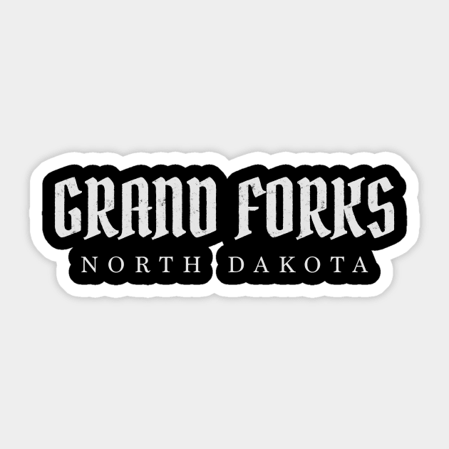 Grand Forks, North Dakota Sticker by pxdg
